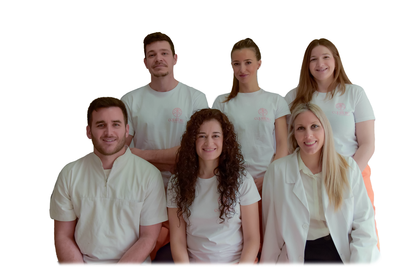 Equipo multidisciplinar de la clínica Equilibrio Salud Integrativa en Pilar de la Horadada, especialistas en fisioterapia, osteopatía, podología, suelo pélvico y salud integrativa.